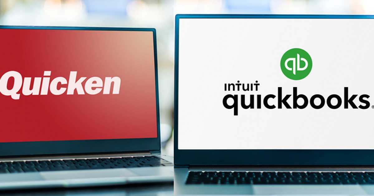 Screenshots of Quicken software